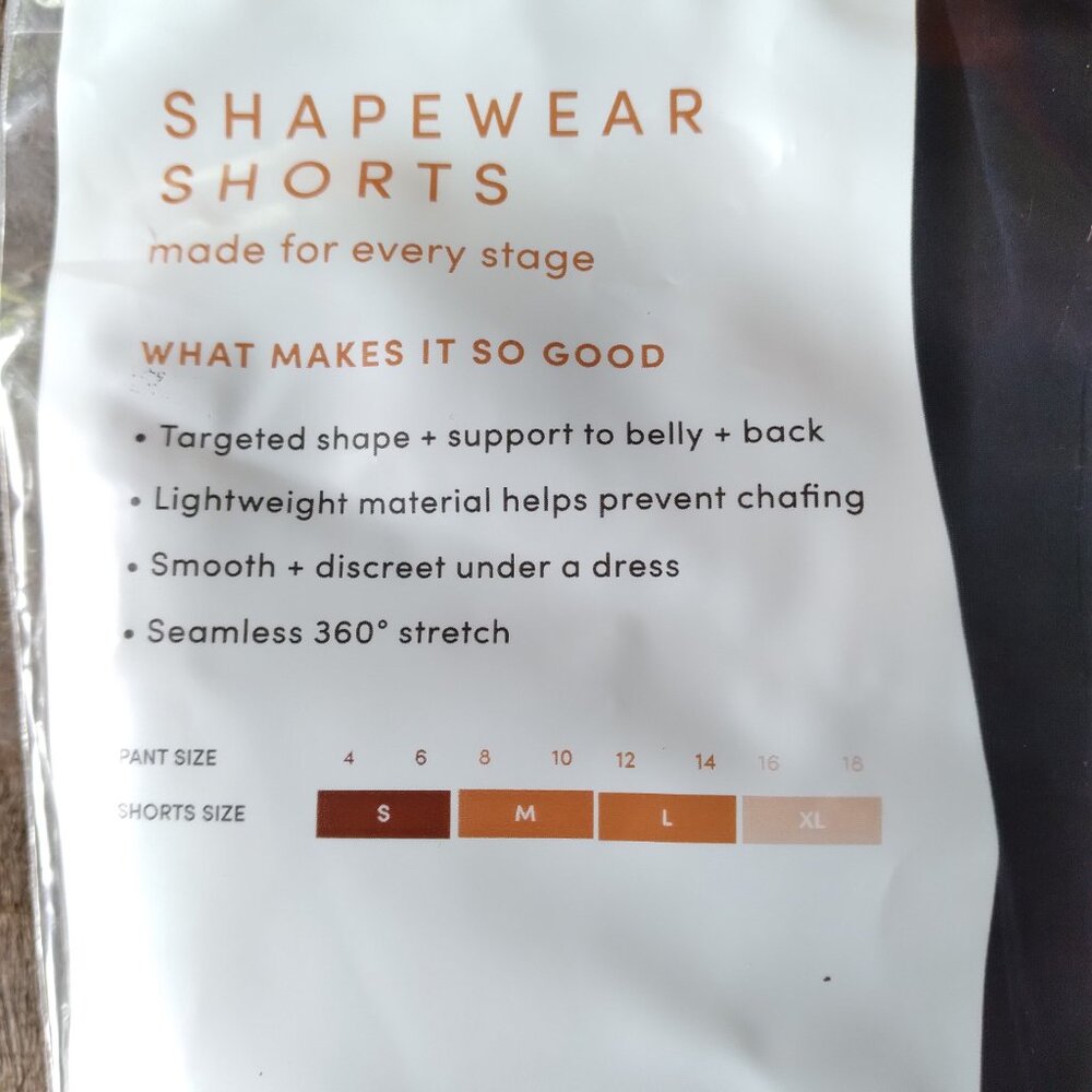 LADIES MATERNITY SHAPEWEAR SHORTS- XS- BLACK BIKER SHORTS SUPPORT NEW - Picture 3 of 4